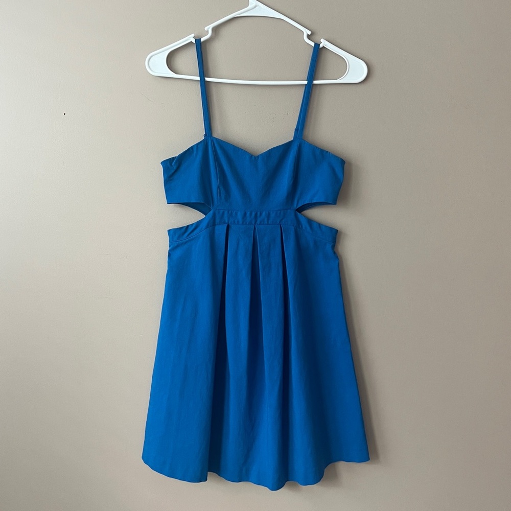 Sparkle & Fade Blue Cutout Dress Sz S